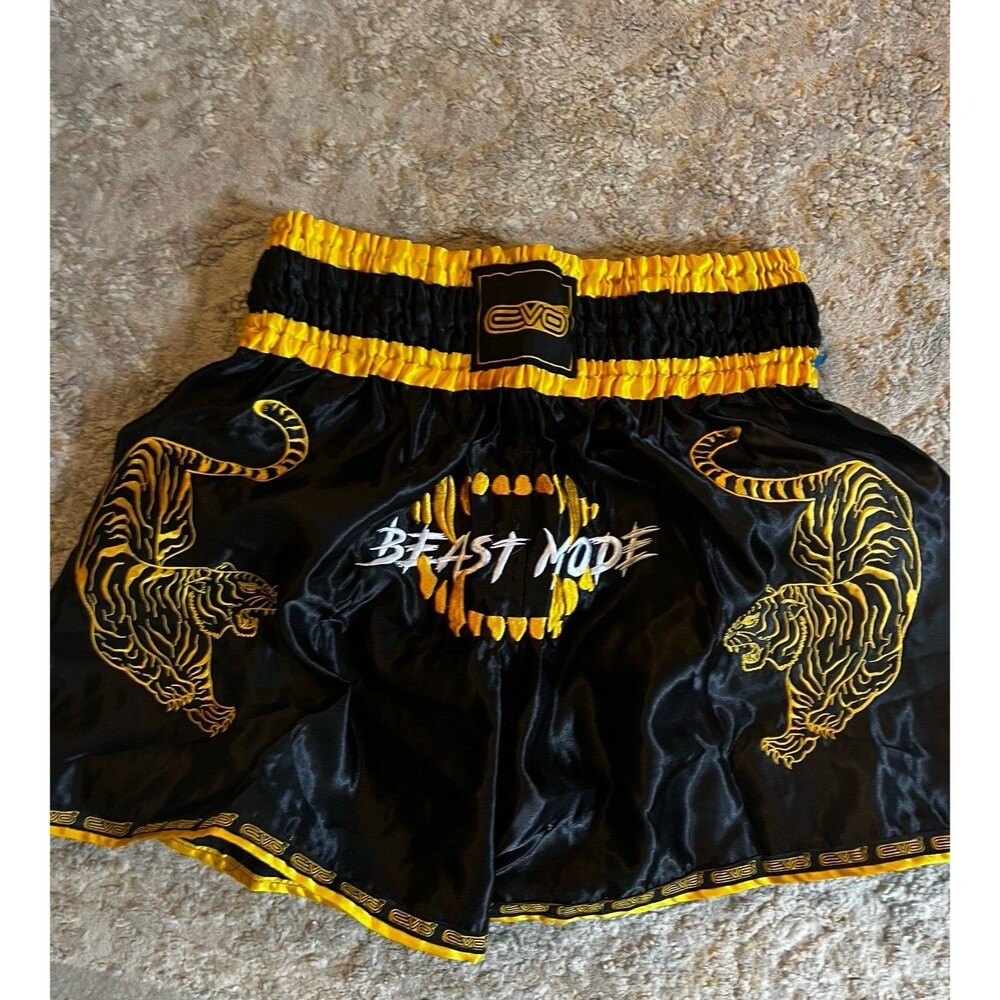 Satin Embroidered Boxer Shorts Tigers Beast Mode womens sz M